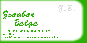 zsombor balga business card